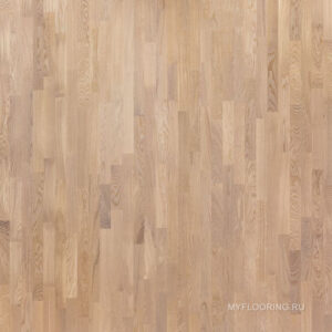 Паркетная доска Polarwood Classic Дуб Уют Белый Матовый Лак 3П / Oak Living White Matt 3S